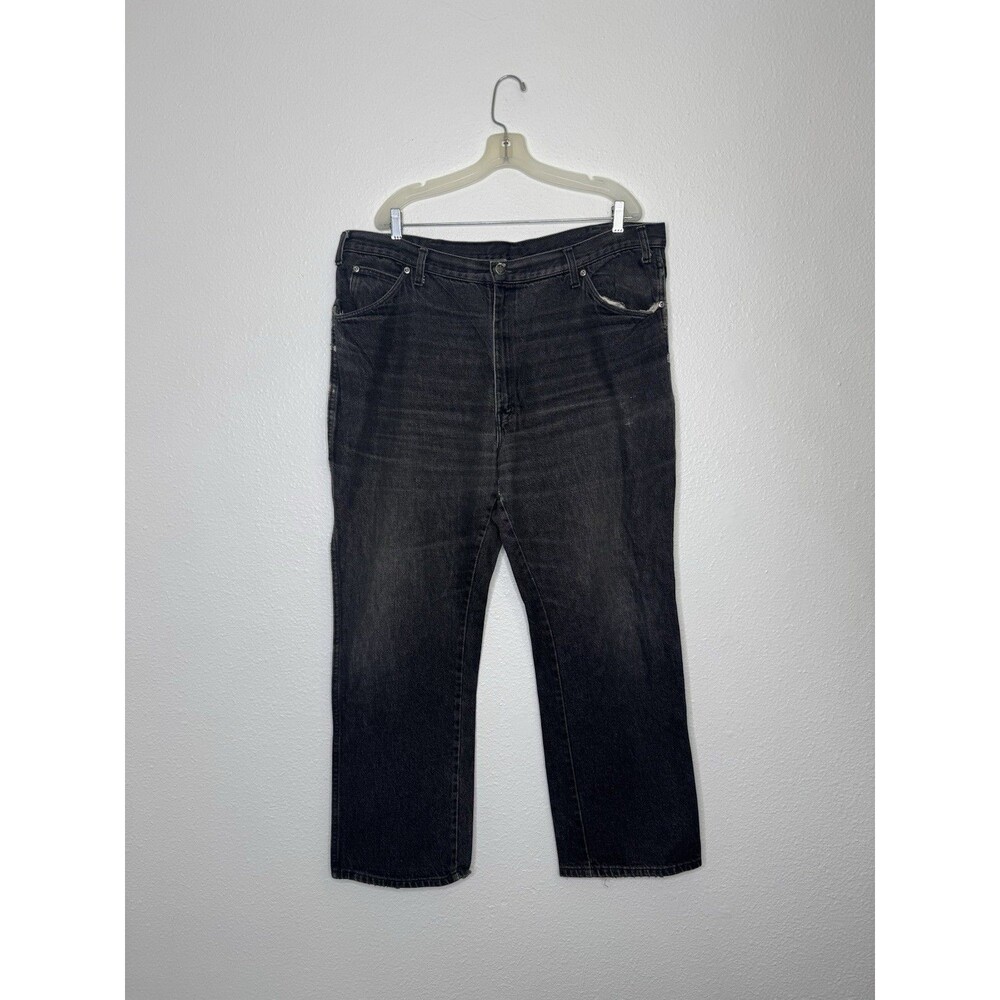 VTG Dickies Black Jeans 41 Baggy Distressed Y2K Skater Hip Hop Talon Wide Leg